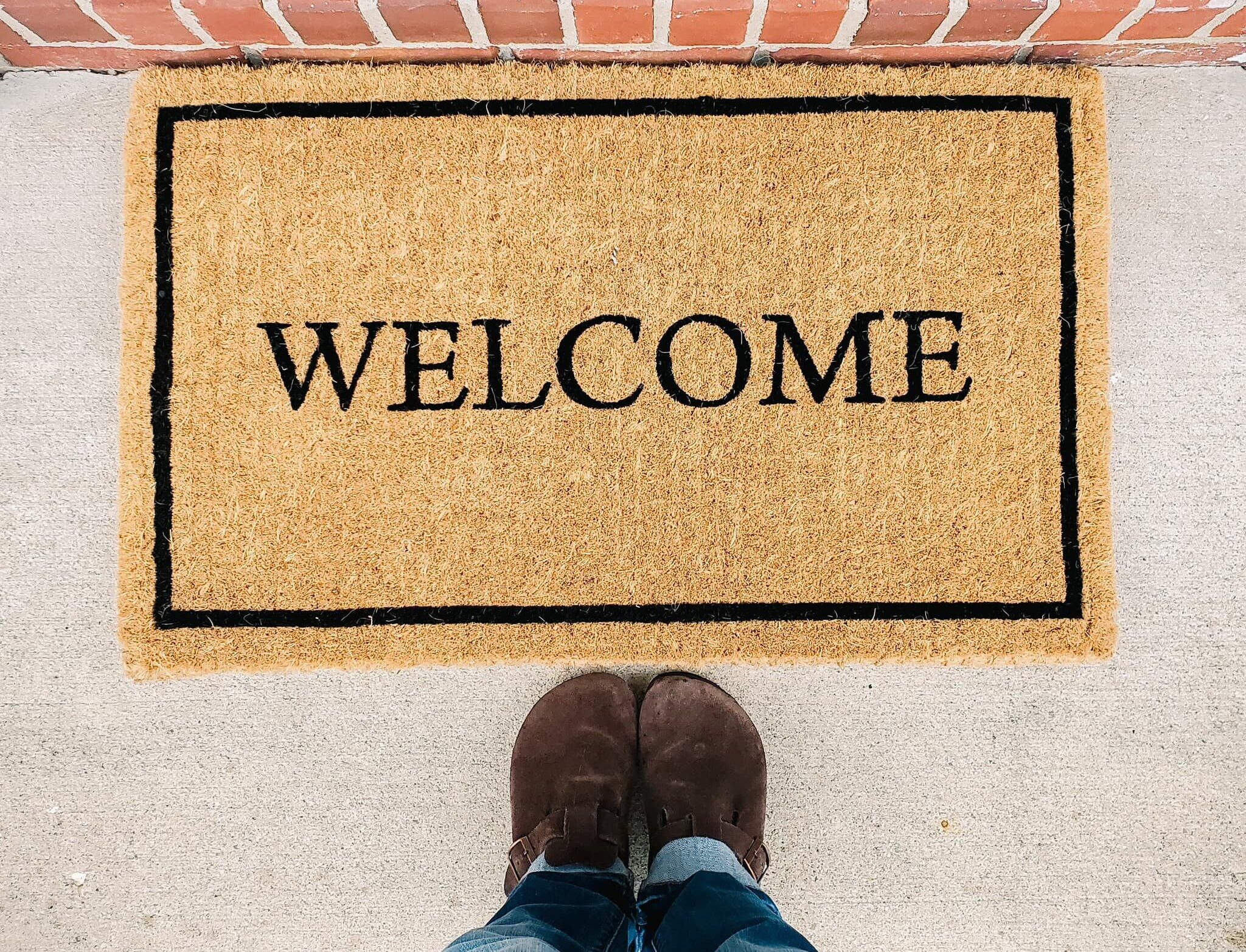 Welcome mat at Medicine Hat Care Community